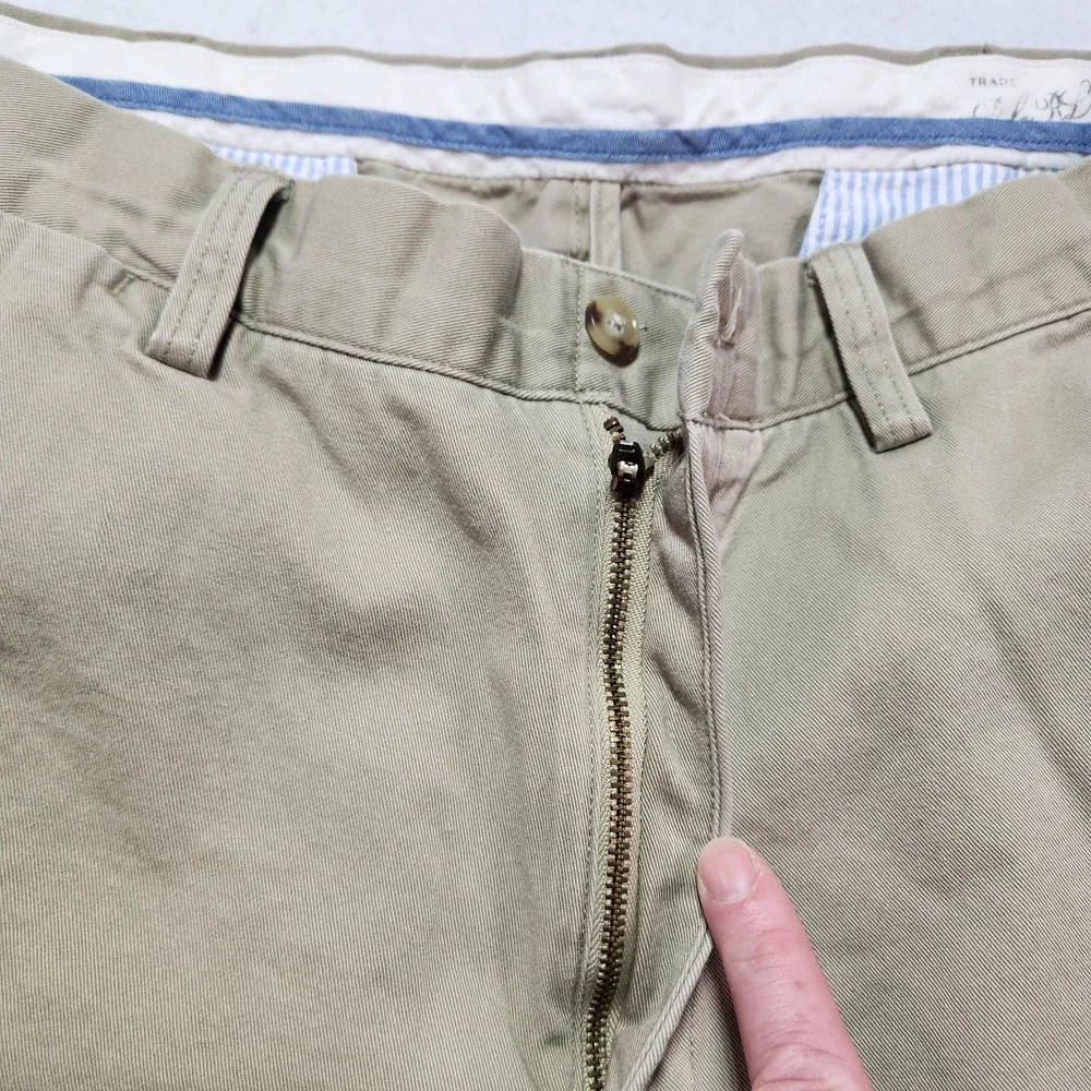 Polo Ralph Lauren Mens Khaki Chino's Pants Cotton Relaxed Fit 36x30